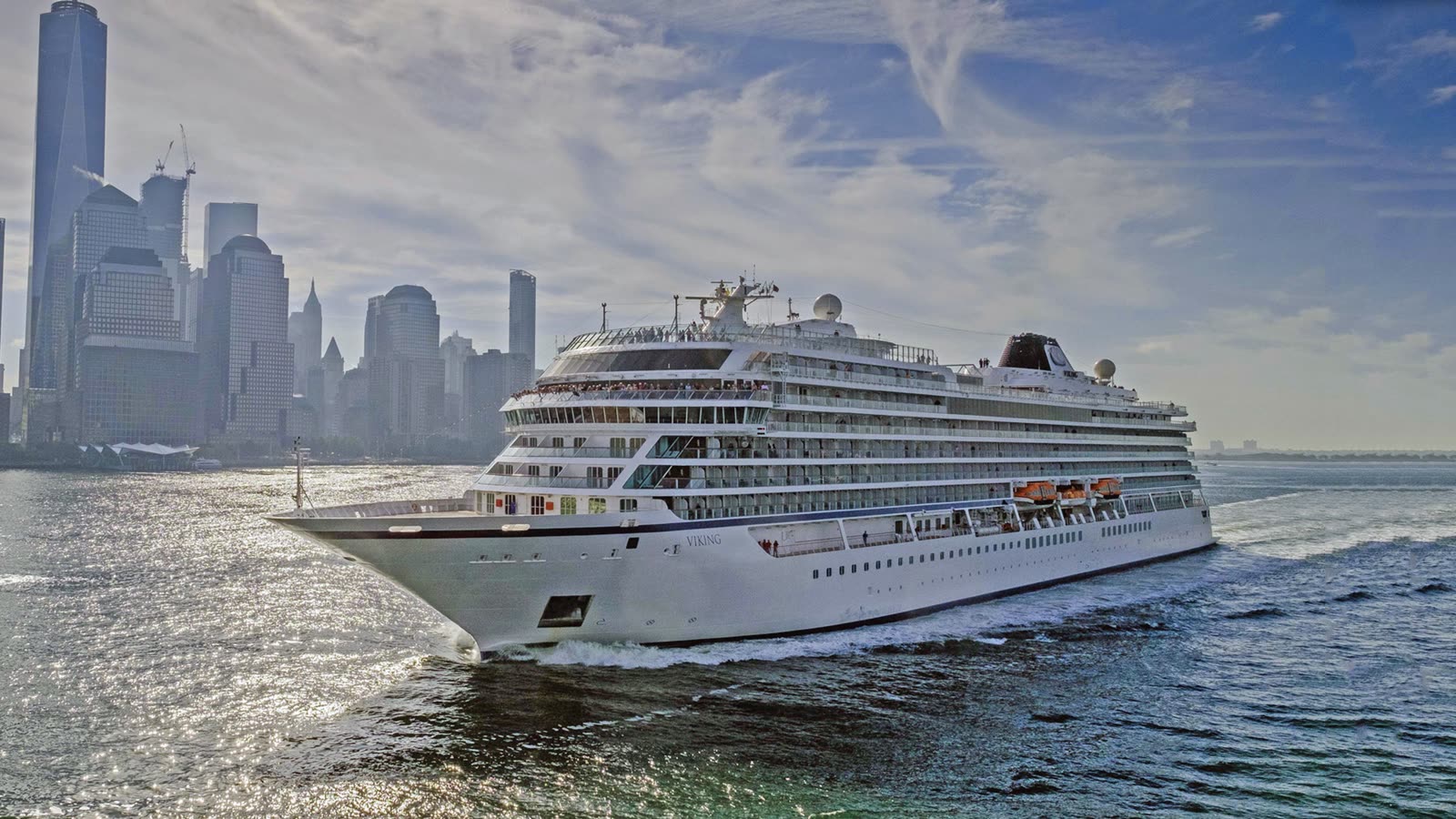 Viking Saturn ocean cruise ship at sea  -  adult-only Scandinavian-designed fleet